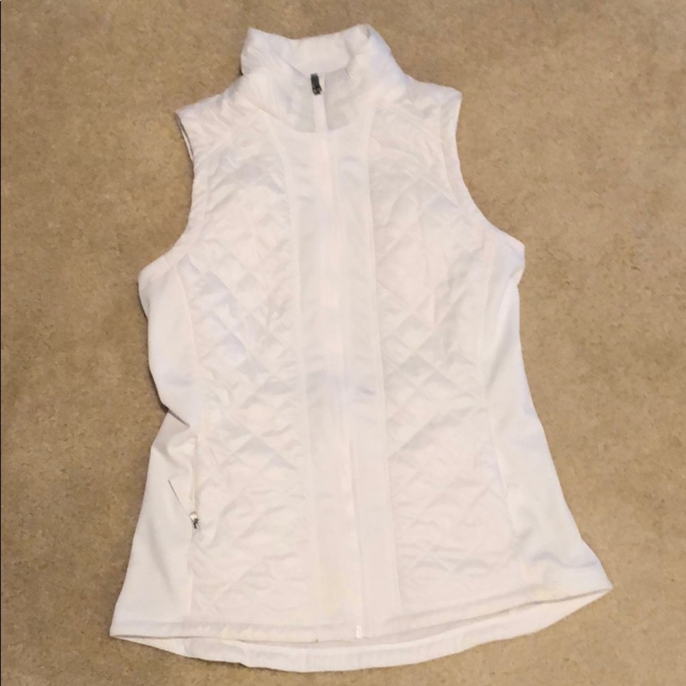 Athleta - fitted vest - white
